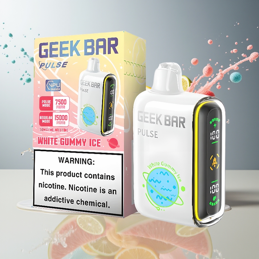 Geek Bar Pulse Finland tukku 15 000 Tupakointikertaa - 16ML Nestemäistä - USB Type-C