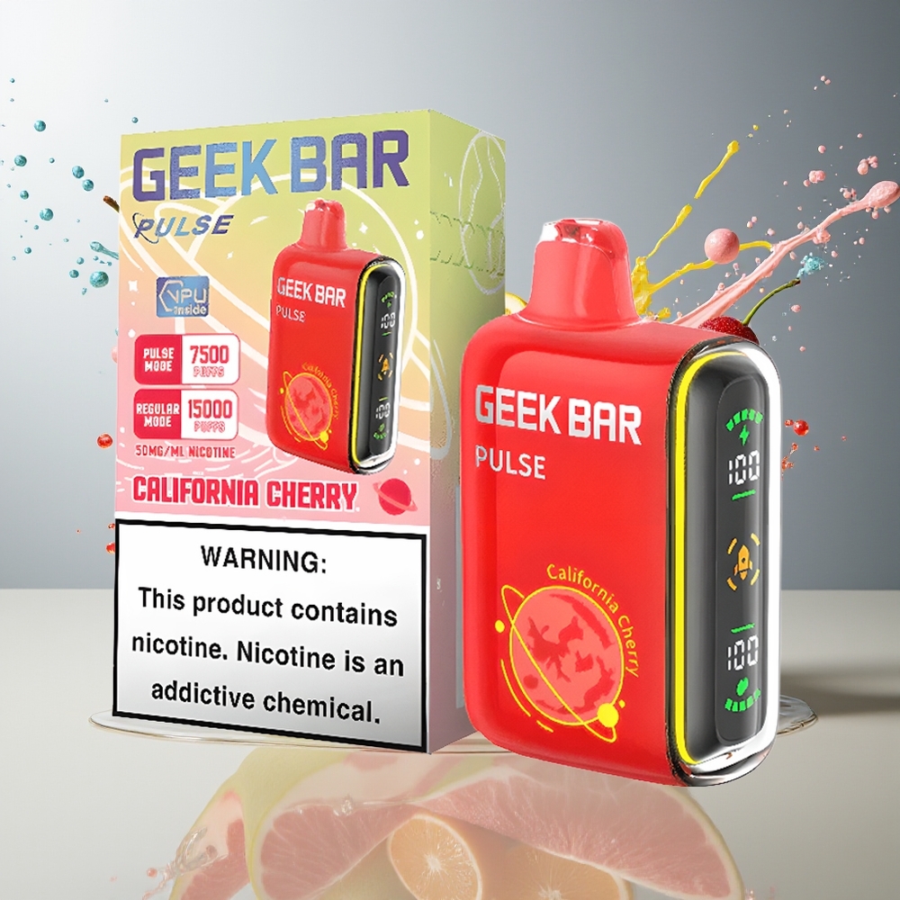 Geek Bar Pulse Finland tukku 15 000 Tupakointikertaa - 16ML Nestemäistä - USB Type-C