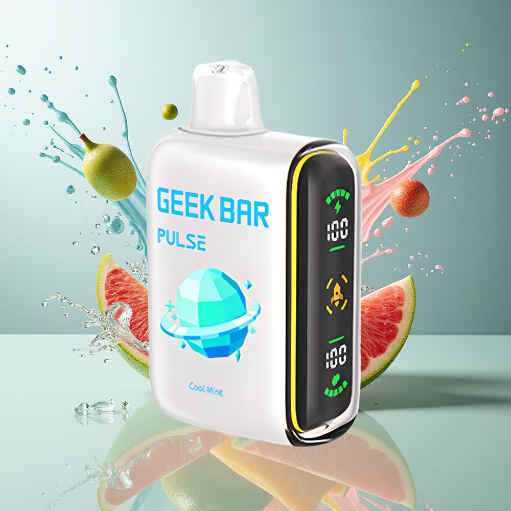 Geek Bar Pulse Finland tukku 15 000 Tupakointikertaa - 16ML Nestemäistä - USB Type-C