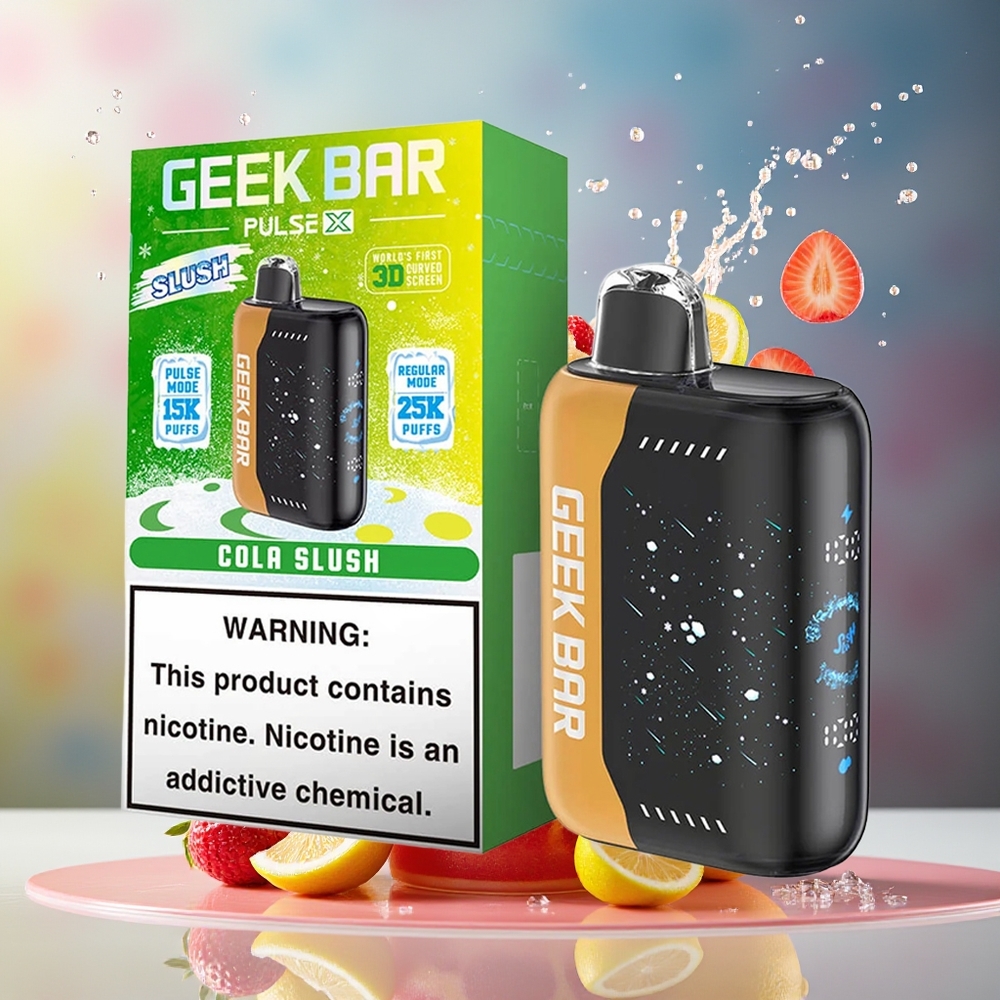 Finland tukku Geek Bar Pulse X 25000 Puffs 18mL Esitäytetty Nestemäis 3D Kaareva Näyttö