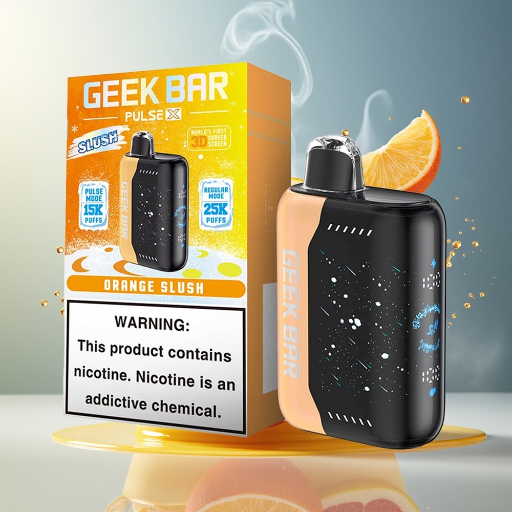 Finland tukku Geek Bar Pulse X 25000 Puffs 18mL Esitäytetty Nestemäis 3D Kaareva Näyttö