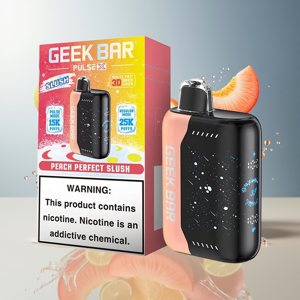 Finland tukku Geek Bar Pulse X 25000 Puffs 18mL Esitäytetty Nestemäis 3D Kaareva Näyttö