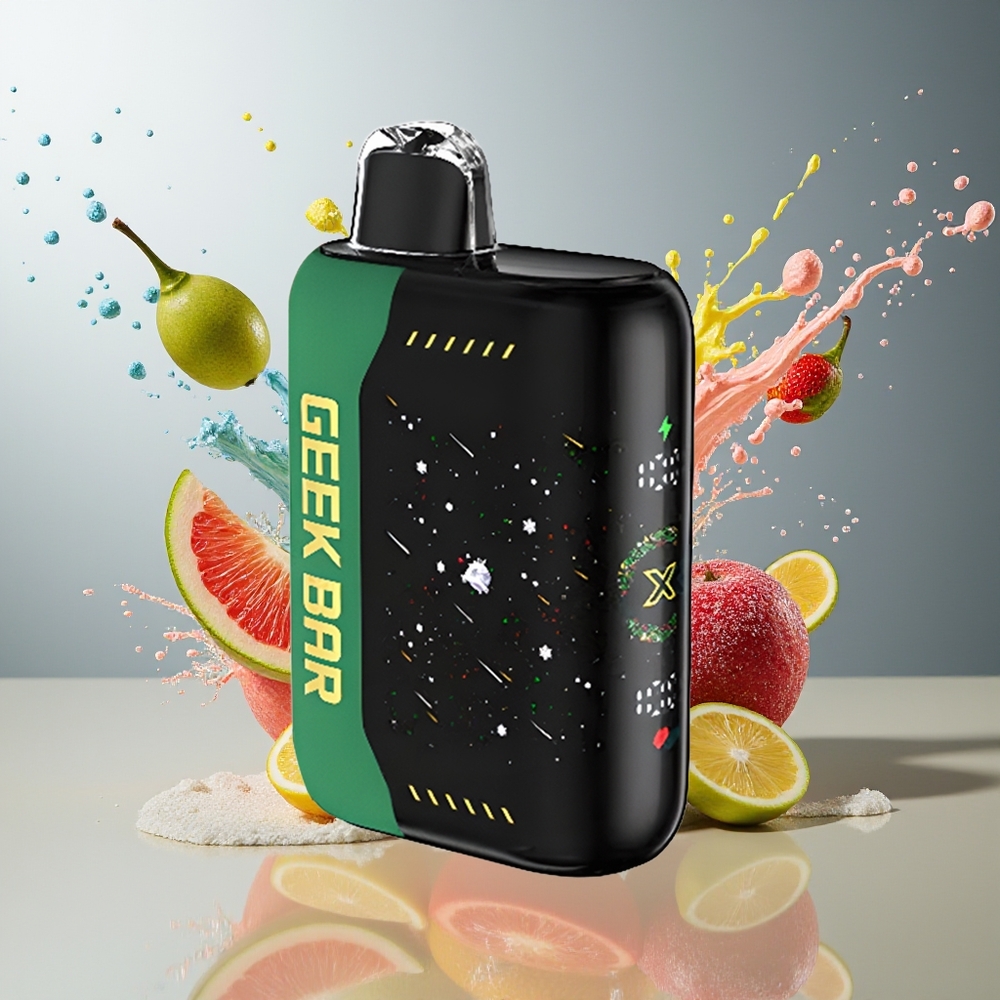 Finland tukku Geek Bar Pulse X 25000 Puffs - 18mL Esitäytetty Nestemäys, USB Type-C Latausliitäntä