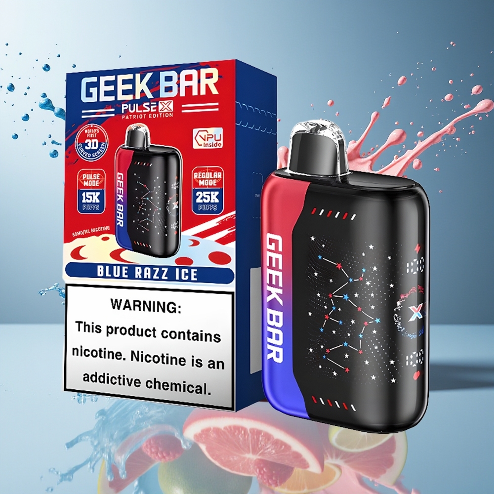 Geek Bar Pulse X Finland tukku 25000 Tupakointia Säännöllisellä Tilalla 18mL Esitäytetty Neste