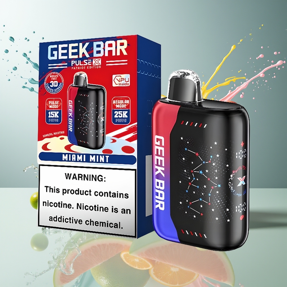Geek Bar Pulse X Finland tukku 25000 Tupakointia Säännöllisellä Tilalla 18mL Esitäytetty Neste