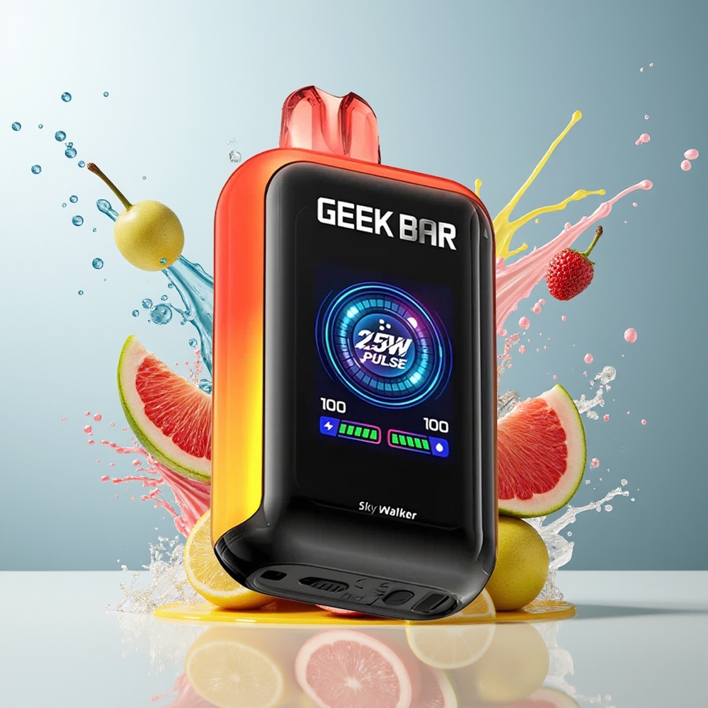 Finland tukku GEEK BAR Skyview 25 000 Puffs Kertakäyttöinen Vape - 16mL Esitäytetty E-Neste, 800mAh Type-C Ladattava Akku