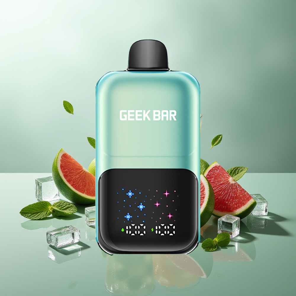Finland tukku GEEKBAR 2GO 20ml 50000 Puffs Kaksi Sarjaa Kertakäyttöinen vape Pen - 20mL Kaksoissäiliö, 5% Niksuolat, Ladattava Akku