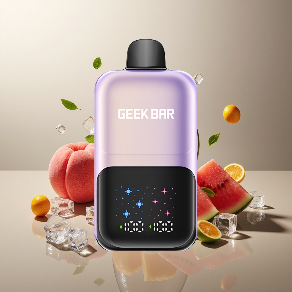 Finland tukku GEEKBAR 2GO 20ml 50000 Puffs Two Series Kertakäyttöinen vape Pen - Ladattava Akku, 5% Niksuolulujuus