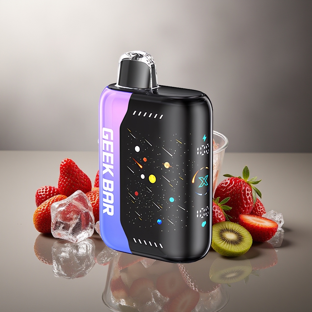 Finland tukku GEEKBAR Pulse X 42K Puffs Meteor Edition 820mAh Pikalataus 3D Kaareva Näyttö