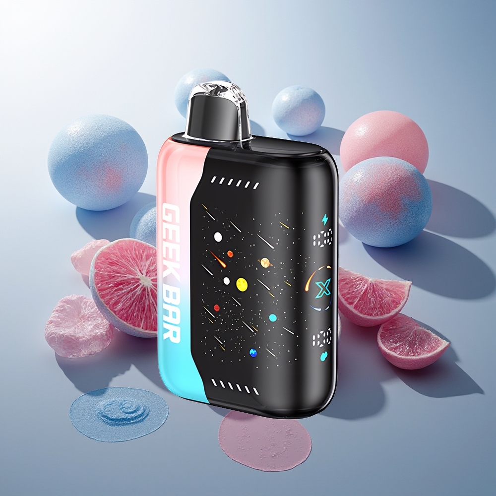 Finland tukku GEEKBAR Pulse X 42K Puffs Meteor Edition – 820mAh Pikalataus, 3D Kaareva Näyttö, Säädettävä Ilmanvirtaus