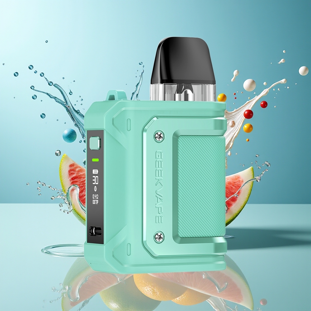 Finland tukku GeekVape Aegis Hero Q Kit - 1300mAh Akku / 30W Teho - Älykäs Näyttö & LED