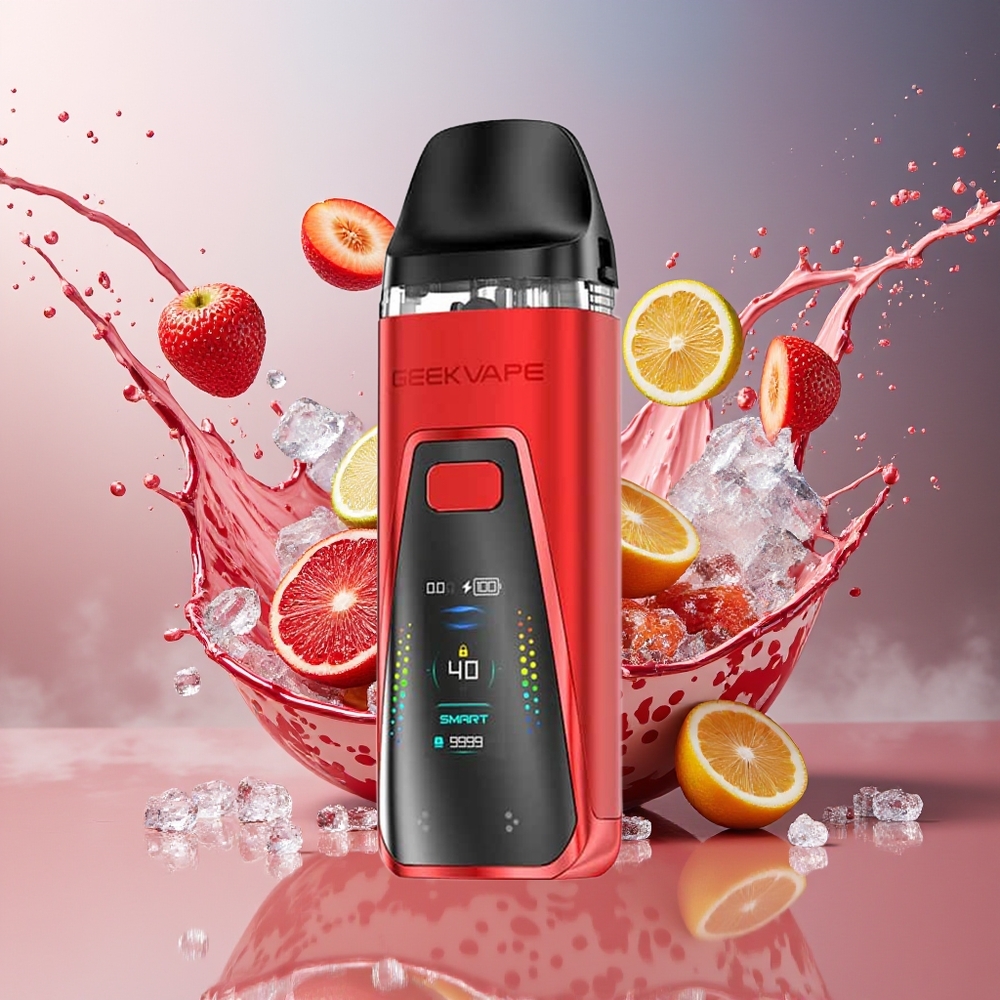 Finland tukku GeekVape Digi Pro Pod Mod Kit - 40W teho, 2000mAh akku Rubiininpunainen