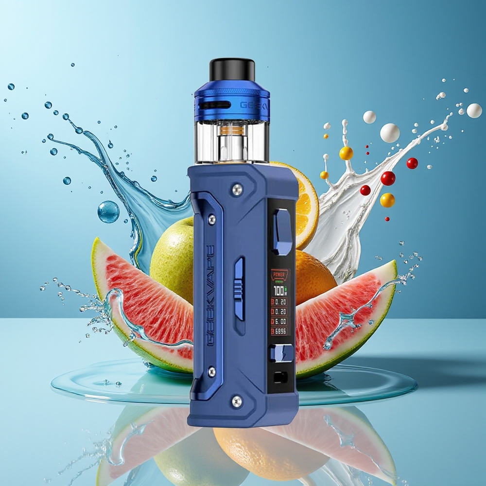 Finland tukku GeekVape E100i Kit - 3000mAh akku / 5W-100W teho / 1,06 tuuman TFT-värinäyttö