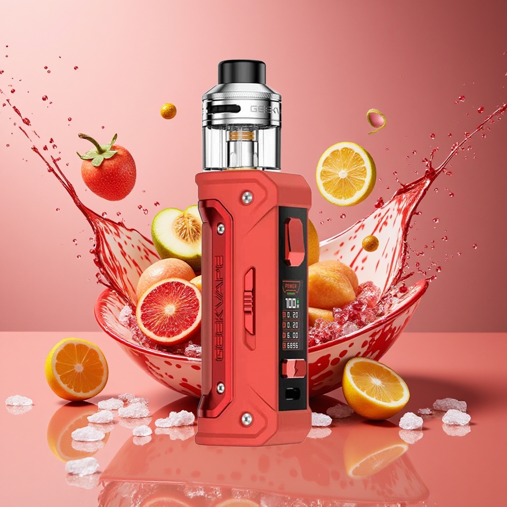Finland tukku GeekVape E100i Kit - 3000mAh akku, 5W-100W teho, Type-C -lataus