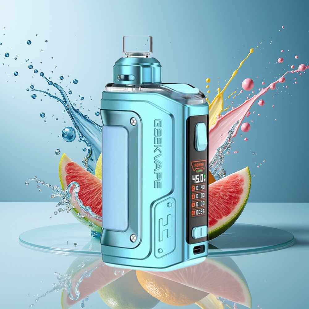 Finland tukku GeekVape H45 (Aegis Hero 2) Pod Mod Kit Crystal Edition - 1400mAH akku, 45W teho, 4ml tilavuus