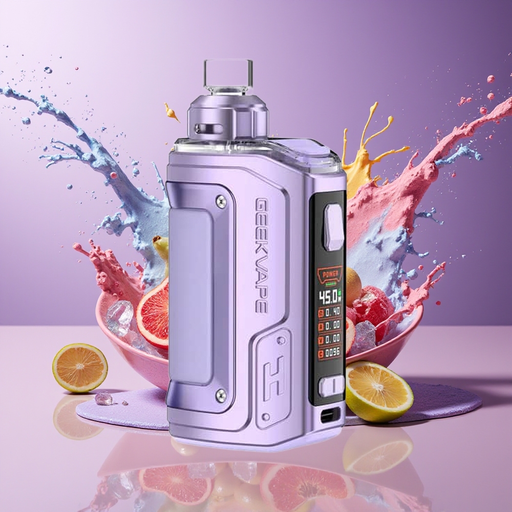 Finland tukku GeekVape H45 (Aegis Hero 2) Pod Mod Kit Crystal Edition - 1400mAh akku, 4ml säiliö, 5-45W teho