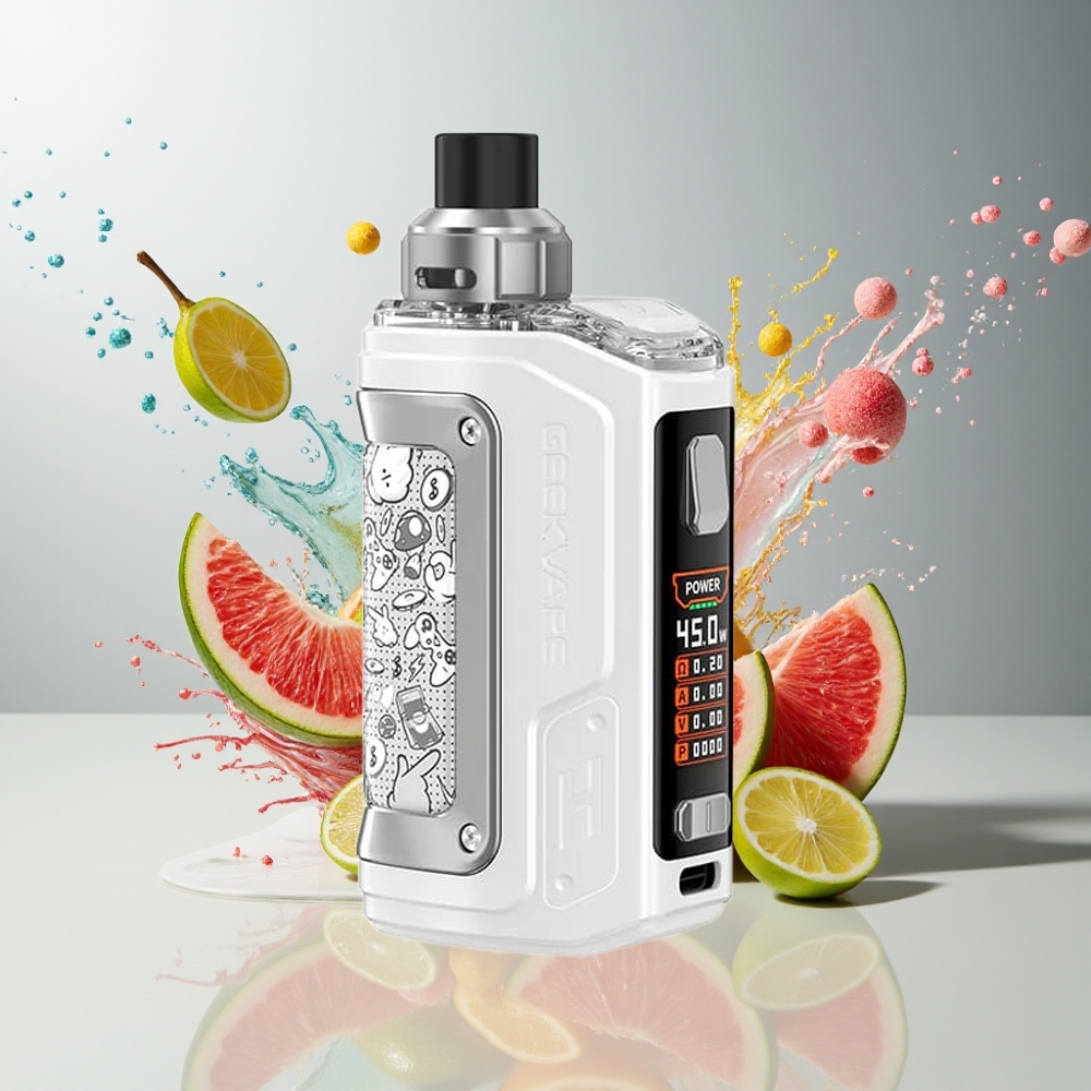Finland tukku GeekVape H45 (Aegis Hero 2) Pod Mod Kit - 1400mAh akku, 5-45W teho, 4ml/2ml (TPD) kapasiteetti