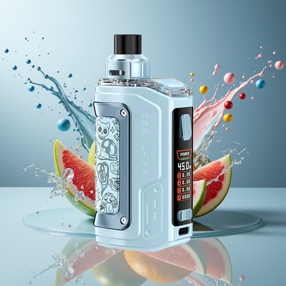 GeekVape H45 (Aegis Hero 2) Pod Mod Kit - Finland Tukku - 1400mAh akku - 5-45W teho - 4ml/2ml (TPD) kapasiteetti