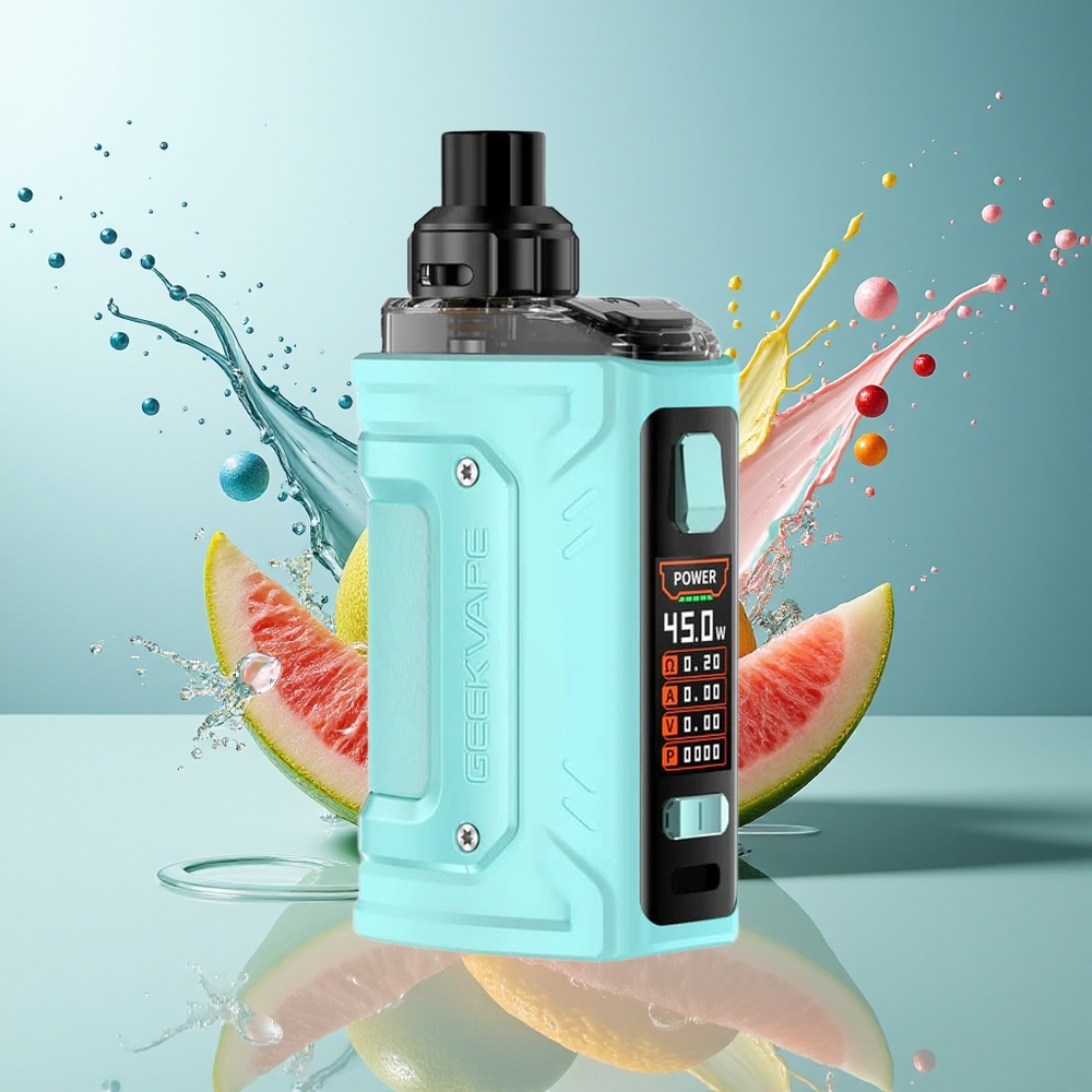 GeekVape H45 Classic (Aegis Hero 2 Classic) Pod Kit Finland tukku - 1400mAh sisäinen akku, 4.0ml/2ml säiliö, 0.96-tuumainen TFT-näyttö