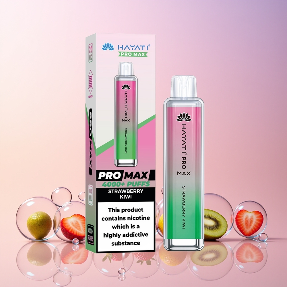Finland tukku Hayati Pro Max 4000 Puffs Disposable Vape - 1400mAh akku, 2ml säiliö 10ml automaattitäydennyksellä
