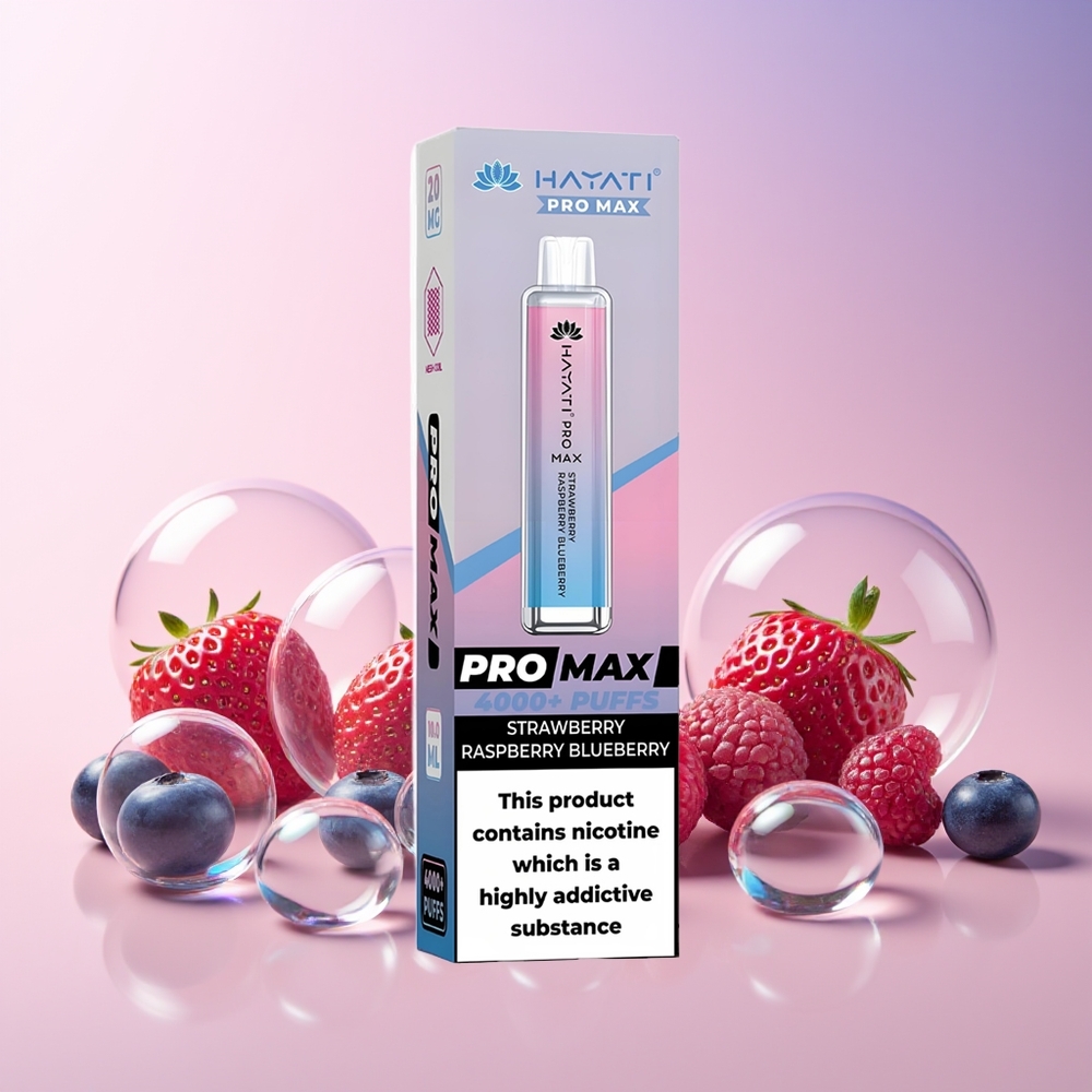 Finland tukku Hayati Pro Max 4000 Puffs Disposable Vape – 2%, 5% Nikotiinia – 1400mAh Akku – 4000 savutusta