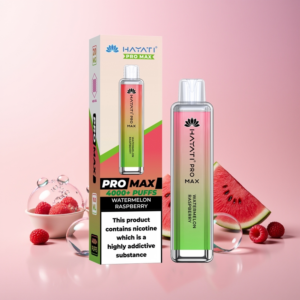 Finland tukku Hayati Pro Max 4000 Puffs Disposable Vape - Jäljitelmäaktivoitu, Jopa 4000 savutusta, 1400mAh akku