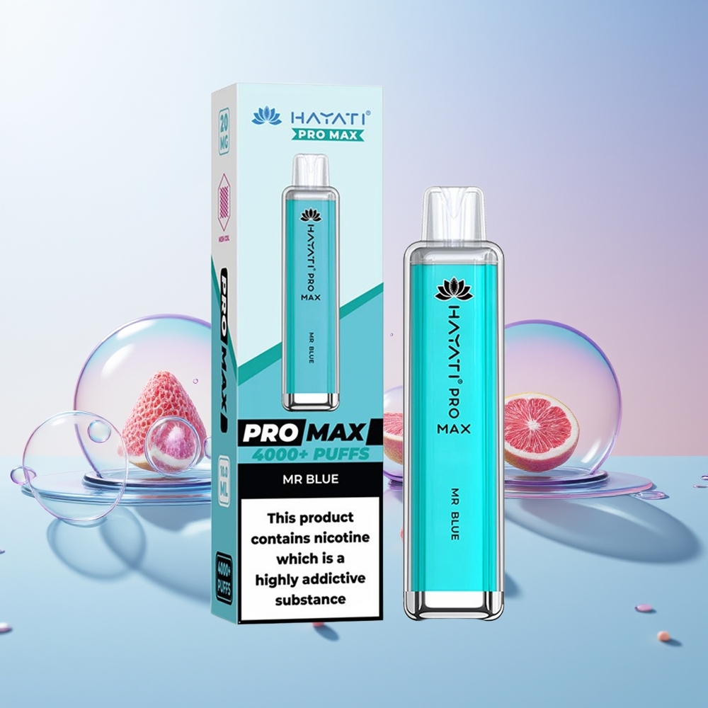 Finland tukku Hayati Pro Max 4000 Puffs Disposable Vape - Jäljittelemätön 1400mAh akku ja 4000 imua