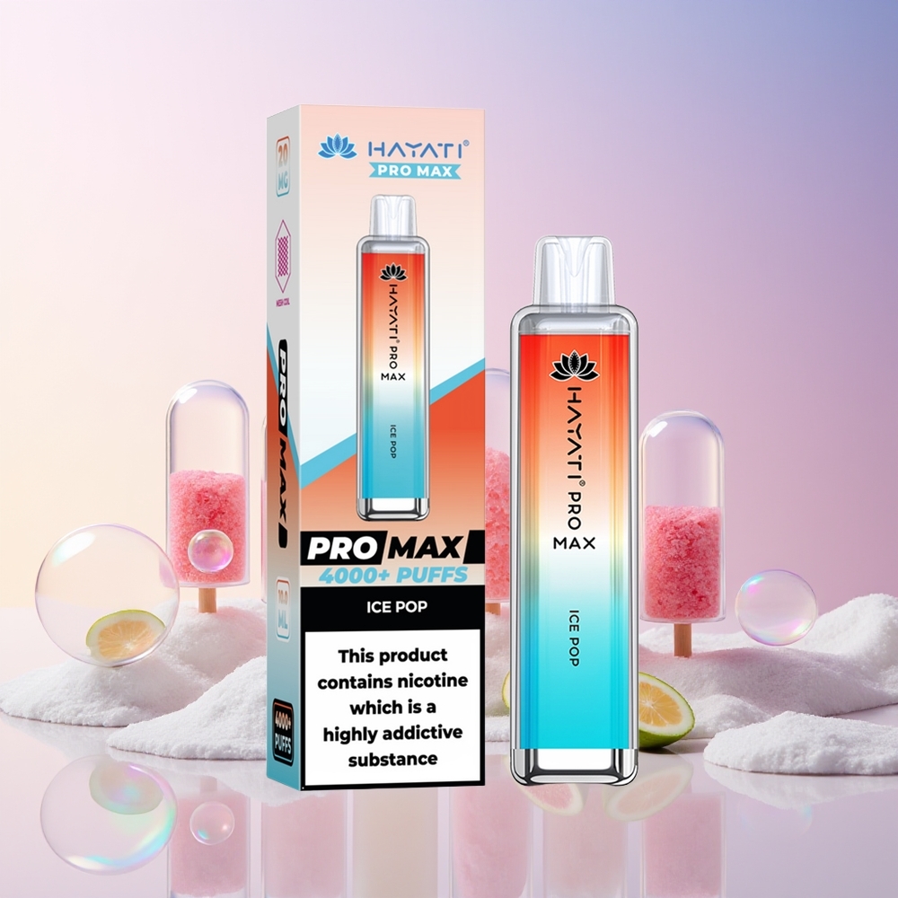 Finland tukku Hayati Pro Max 4000 Puffs Disposable Vape - Jäljittymällä käynnistetty, 4000 savut, 2%, 5% Nikotiinivahvuus