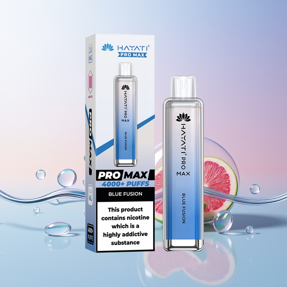 Finland tukku Hayati Pro Max 4000 Puffs Disposable Vape – Jännite 1400mAh Akku, 4000 savutusta, 2%, 5% Nikotiinivahvuus