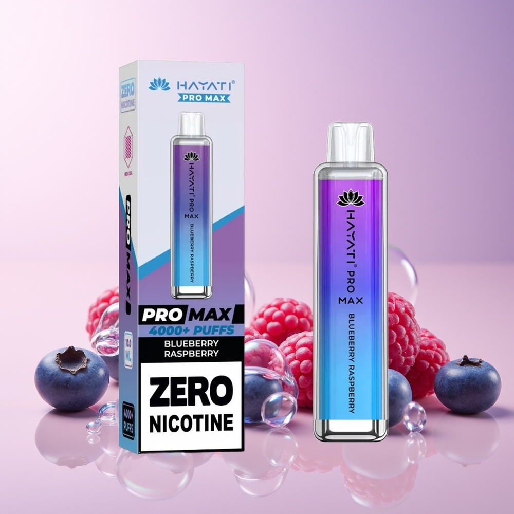 Finland tukku Hayati Pro Max 4000 Puffs Disposable Vape - Jännite 2%, 5% - Jopa 4000 savutusta Mustikka-vadelma