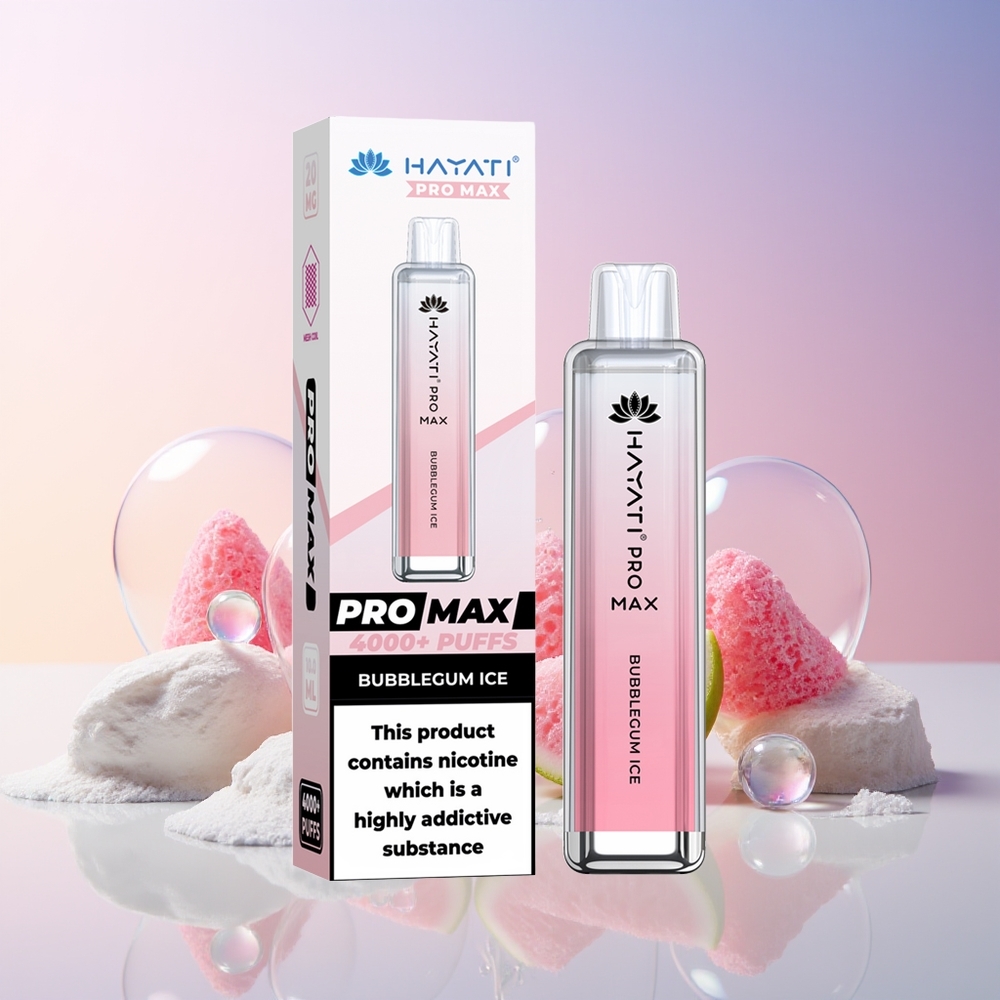 Finland tukku Hayati Pro Max 4000 Puffs Disposable Vape - Jännite 5%, 1400mAh akku
