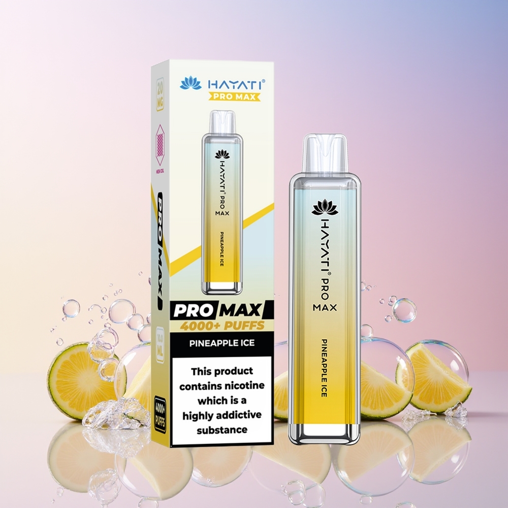 Finland tukku Hayati Pro Max 4000 Puffs Disposable Vape - Jännity 4000 vetoaa, 1400mAh akku