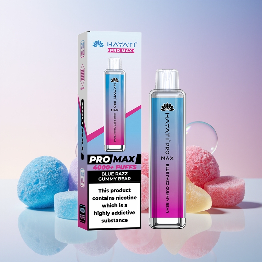 Hayati Pro Max 4000 Puffs Finland tukku - 1400mAh akku, jopa 4000 savutusta, 2ml säiliö 10ml automaattitäydennyksellä
