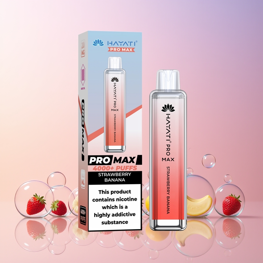 Hayati Pro Max 4000 Puffs Finland tukku - 4000 savutusta - 1400mAh akku - 2%, 5% Nikotiini