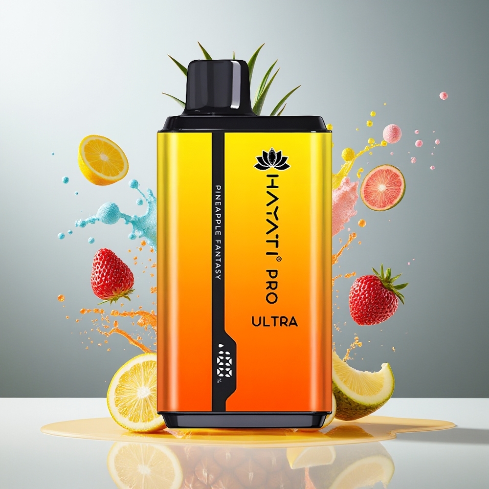 Hayati Pro Ultra Finland tukku 15000+ Puffs 49 Makuvalikoimaa Ananasfantasia