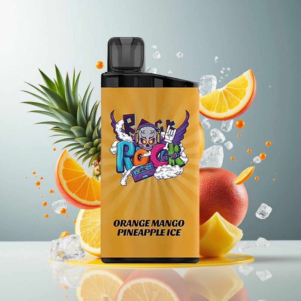 Finland tukku Iget Bar 3500 Puffs - Jopa 3500 Puffia, 1400 mAh Akku Appelsiini-mango-ananasjäätelö