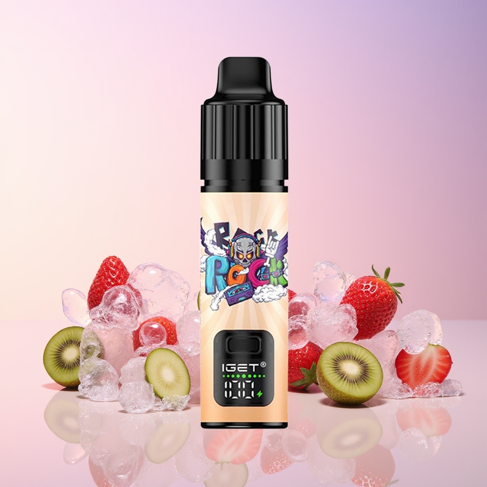 Finland tukku IGET BAR PLUS S3 POD 10000 Puffs Disposable Vape 18 ml nestemäistä 5% nikotiinia Mansikka-kiivijäätelö