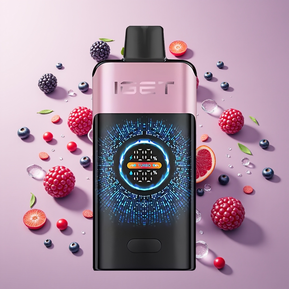 Finland tukku IGET ONE 12000 Puffs Kertakäyttöinen Vape – 12000 Puffia Normaalitilassa / 9000 Puffia Turbotilassa, 2700 mAh Akku