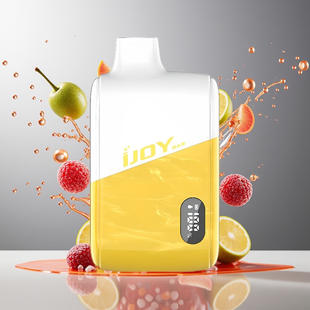 Finland tukku IJOY Bar IC8000 Kertakäyttöinen Vape - 8000 savutusta, 18ml täytettyä nestettä, Type-C-lataus
