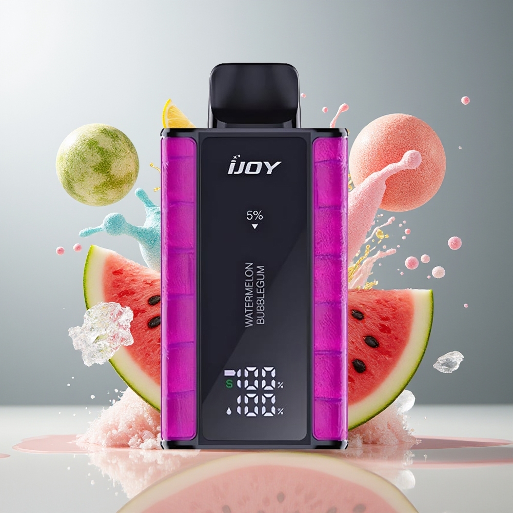 Finland tukku IJOY Captain 10000 Puffs Kertakäyttöinen Vape - 18ml Esitäytetty Nestemäärä, 0.8 Ohm Mesh-käämi Vesimeloni-purukumi