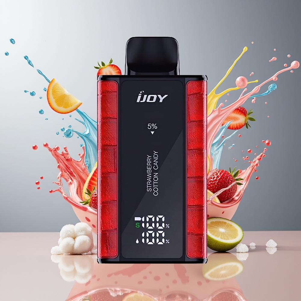 Finland tukku IJOY Captain 10000 Puffs Kertakäyttöinen Vape - 18ml esitäytetty nestemäärä, 0.8 Ohm Mesh-käämi Mansikkahattara