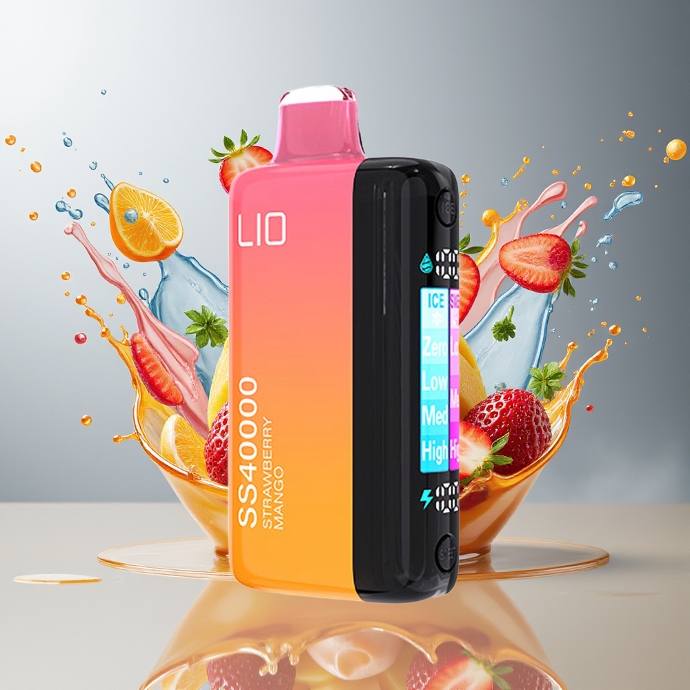 Finland tukku IJOY LIO SS40000 Kertakäyttöinen Vape - 40000 savua, 22ML täytetty nestekapasiteetti, TYPE-C-lataus