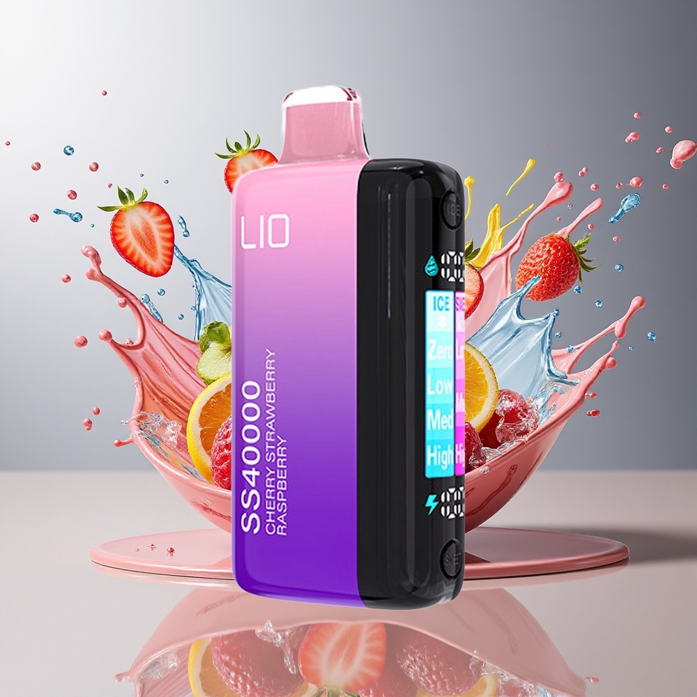 Finland tukku IJOY LIO SS40000 Kertakäyttöinen Vape - 40000 savutusta, 22ML esitäytetty nestekapasiteetti, TYPE-C-lataus
