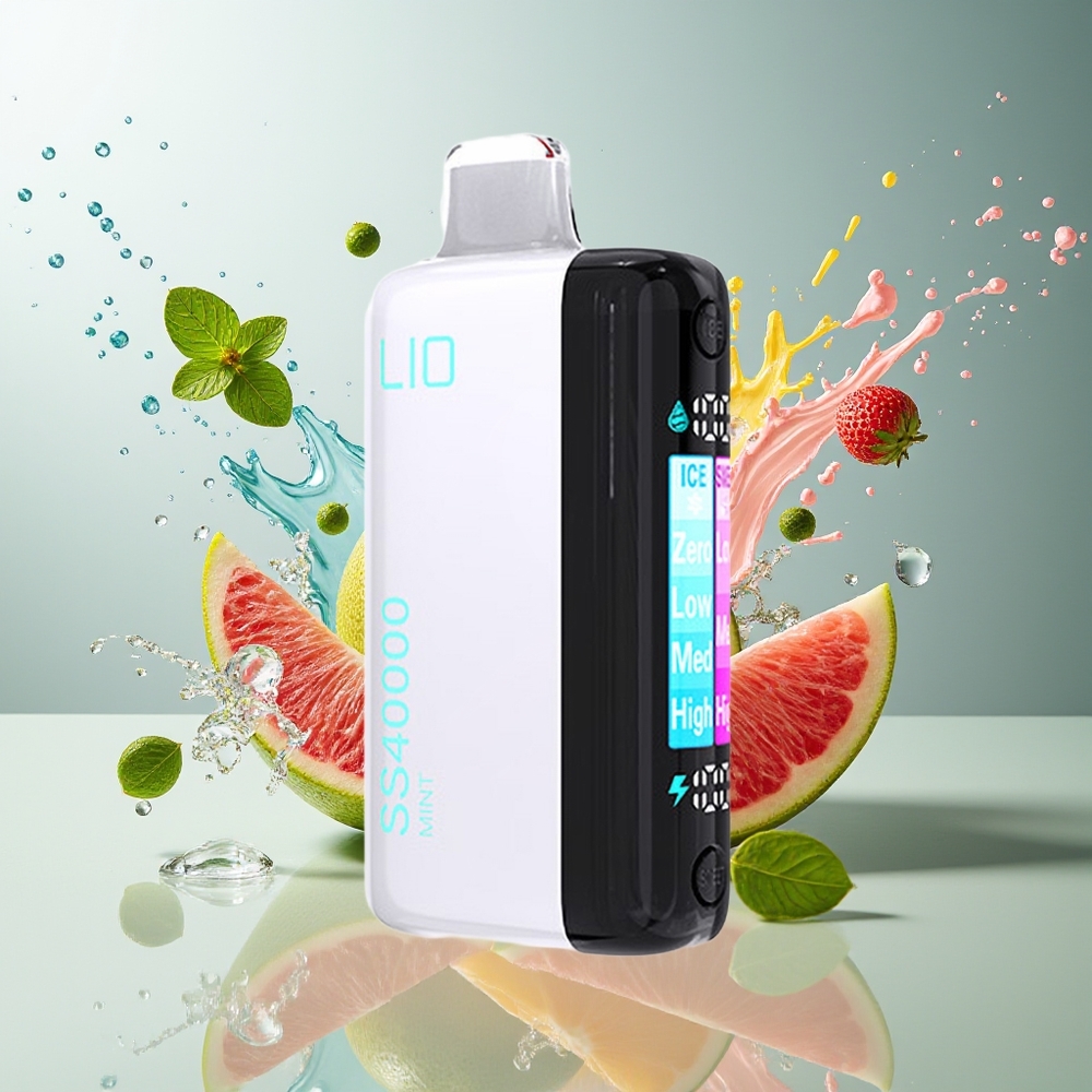 Finland tukku IJOY LIO SS40000 Kertakäyttöinen Vape - 40000 savutusta, 22ML täytetty nestemäistä, TYPE-C