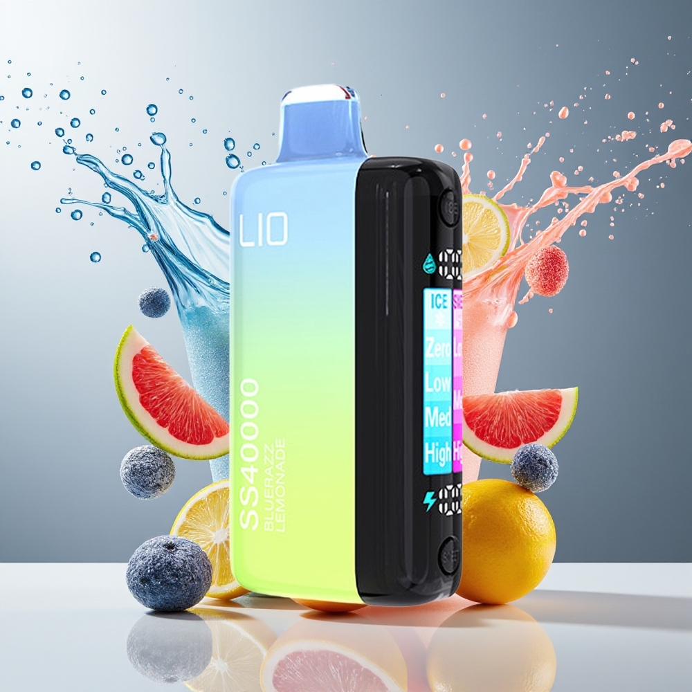 Finland tukku IJOY LIO SS40000 Kertakäyttöinen Vape - 40000 savutusta, 22ML täytetty nestemäistä, TYPE-C lataus