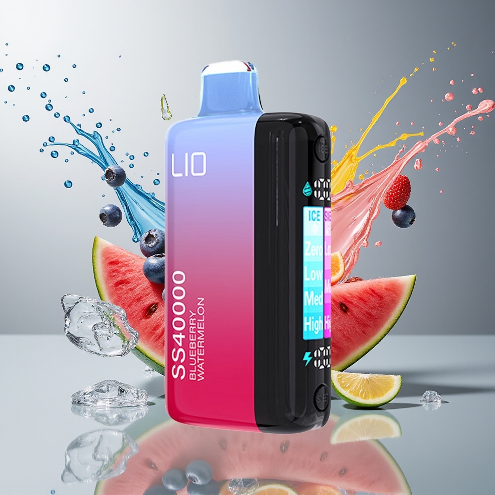 Finland tukku IJOY LIO SS40000 Kertakäyttöinen Vape - Jopa 40000 savuketta, 22ML esitäytetty neste, TYPE-C-lataus