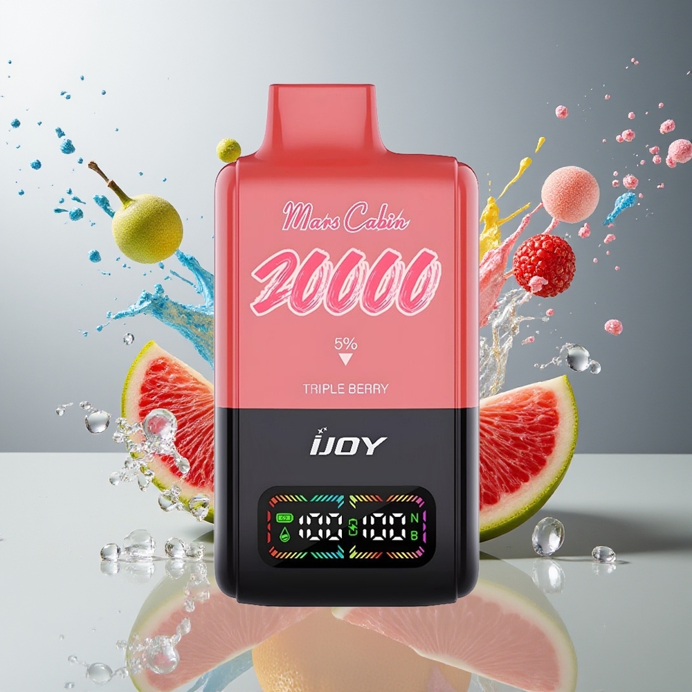 Finland tukku IJOY Mars Cabin 20000 Puffs Kertakäyttöinen Vape - 20ML Esnestä täytetty nestemäki, 0.5 Ohm Dual Mesh käämi
