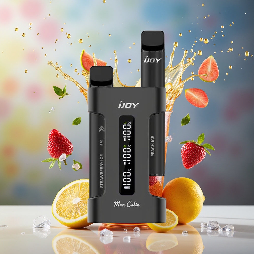 Finland tukku IJOY Mars Cabin 600 Puffs Kertakäyttöinen Vape - 2ml täytetty nestemäärä / 1000 mAh latauskotelon akkukapasiteetti