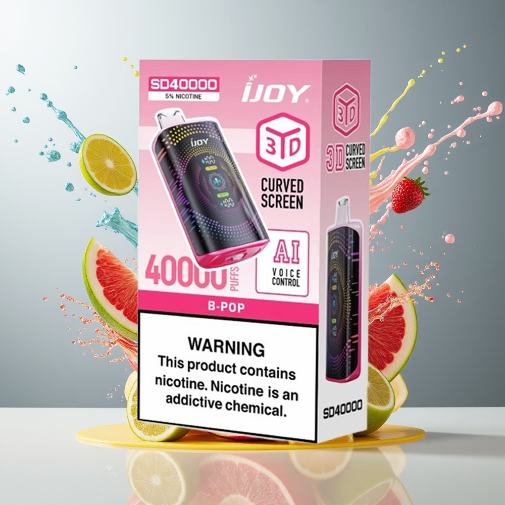 Finland tukku IJOY SD 40000 Puffs Kertakäyttöinen Vape - 20ML Esnestä Täytetty Nestemäistä - 5% Nikotiinia