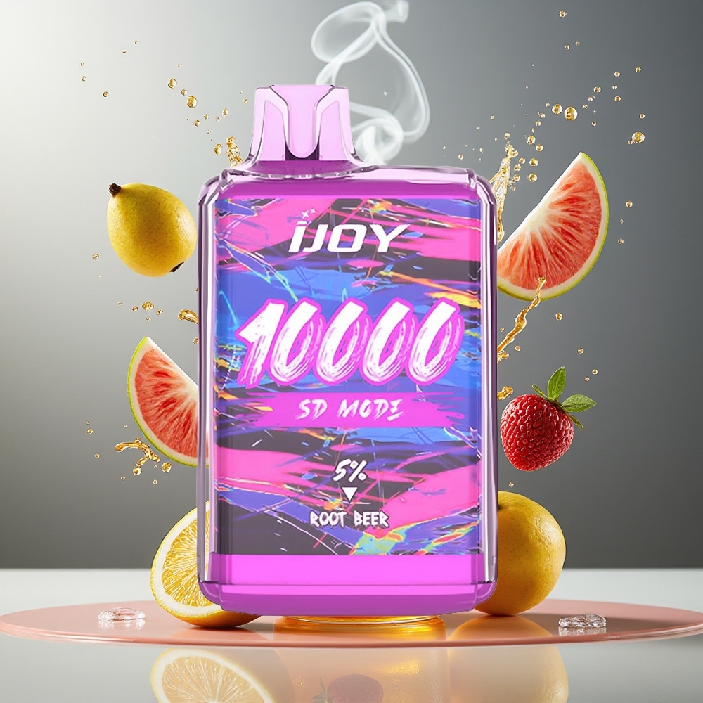 Finland tukku IJOY SD10000 Kertakäyttöinen Vape - 10000 Puffia, 20ml Esitäytetty Nestemäistä Juuriolut
